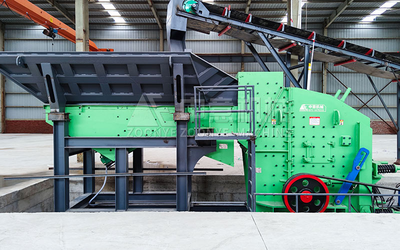 给料机+反击式破碎机 给料机+反击式破碎机