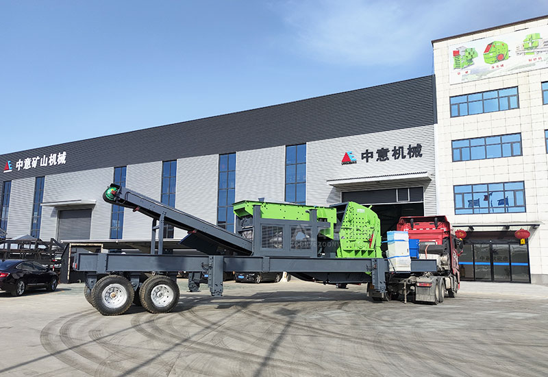 轮胎式移动破碎筛分生产线.jpg 轮胎式移动破碎筛分生产线