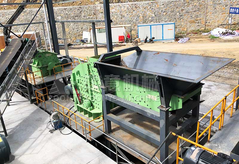 反击式破碎机+振动给料机 反击式破碎机+振动给料机